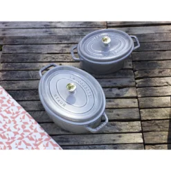 Staub Cocotte 15 Cm, Oval, Graphit-Grau, Gusseisen 11 Staub Cocotte 15 Cm, Oval, Graphit-Grau, Gusseisen -Staub 000017241