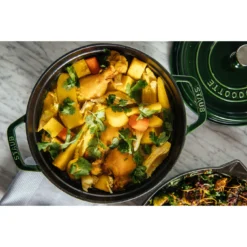 Staub Cocotte 24 Cm, Rund, Basilikum-Grün, Gusseisen -Staub 000019329