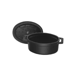 Staub Mini Cocotte 11 Cm, Oval, Schwarz, Gusseisen -Staub 40500 111 0 6