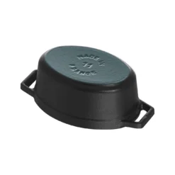 Staub Mini Cocotte 11 Cm, Oval, Schwarz, Gusseisen -Staub 40500 111 0 7