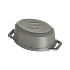 Staub Mini Cocotte 11 Cm, Oval, Graphit-Grau, Gusseisen -Staub 40500 116 0 6