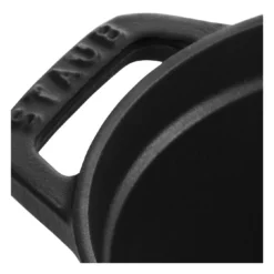 Staub Cocotte 17 Cm, Oval, Schwarz, Gusseisen -Staub 40500 171 0 7