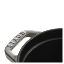 Staub Cocotte 17 Cm, Oval, Graphit-Grau, Gusseisen -Staub 40500 176 0 7