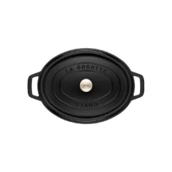 Staub Cocotte 31 Cm, Oval, Schwarz, Gusseisen -Staub 40500 231 0 3 3