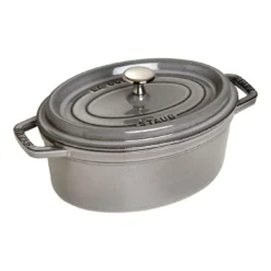 Staub Cocotte 23 Cm, Oval, Graphit-Grau, Gusseisen