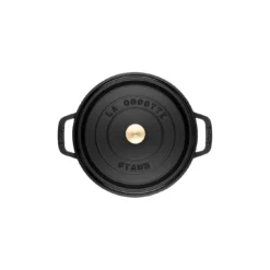 Staub Cocotte 30 Cm, Rund, Schwarz, Gusseisen -Staub 40500 241 0 8 5