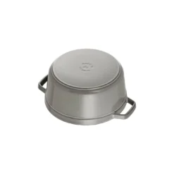 Staub Cocotte 24 Cm, Rund, Graphit-Grau, Gusseisen -Staub 40500 246 0 6