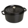 Staub Cocotte 28 Cm, Rund, Schwarz, Gusseisen