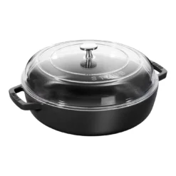 Staub Bräter Mit Glasdeckel 26 Cm, Gusseisen