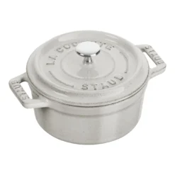 Staub Mini Cocotte 10 Cm, Rund, Weisser Trüffel, Gusseisen