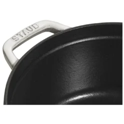 Staub Cocotte 22 Cm, Rund, Weisser Trüffel, Gusseisen -Staub 40501411 4