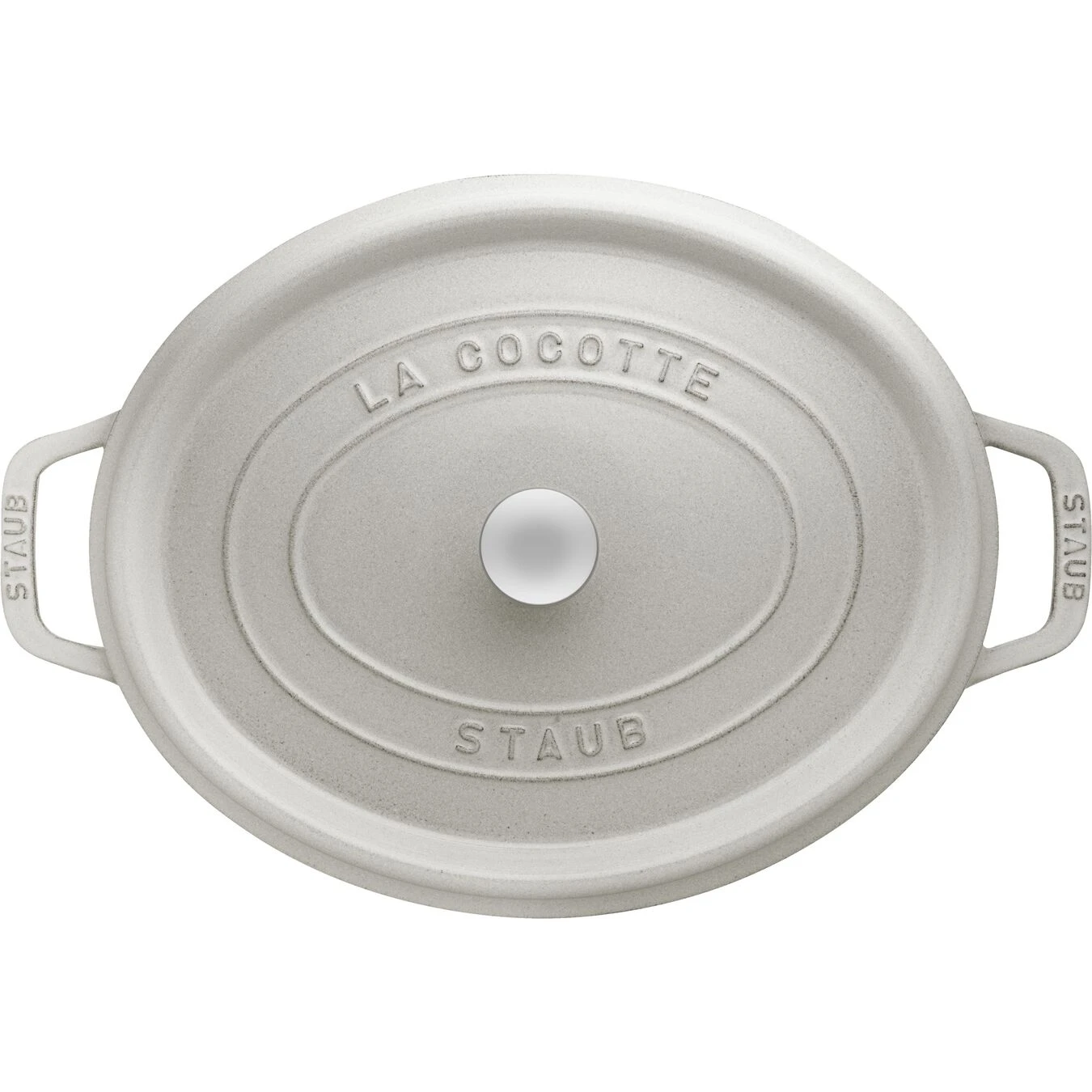 Staub Cocotte 29 Cm, Oval, Weisser Trüffel, Gusseisen 3 Staub Cocotte 29 Cm, Oval, Weisser Trüffel, Gusseisen – Bild 3