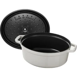 Staub Cocotte 31 Cm, Oval, Weisser Trüffel, Gusseisen -Staub 40501416 5