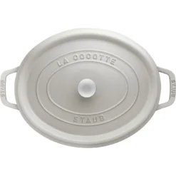 Staub Cocotte 23 Cm, Oval, Weisser Trüffel, Gusseisen -Staub 40501421 3