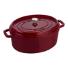 Staub Cocotte 31 Cm, Oval, Bordeaux, Gusseisen
