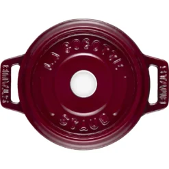 Staub Mini Cocotte 10 Cm, Rund, Bordeaux, Gusseisen -Staub 40502 281 0 3