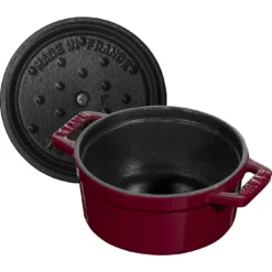 Staub Mini Cocotte 10 Cm, Rund, Bordeaux, Gusseisen -Staub 40502 281 0 5
