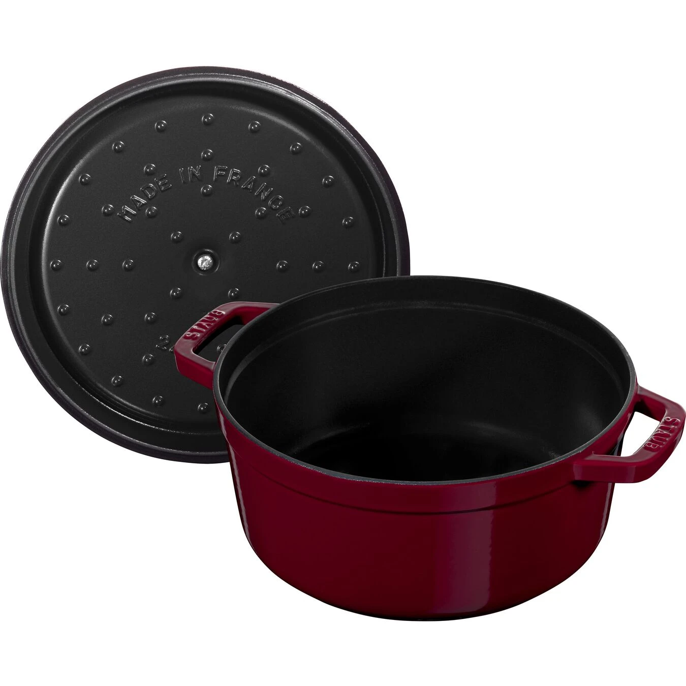Staub Cocotte 20 Cm, Rund, Bordeaux, Gusseisen 5 Staub Cocotte 20 Cm, Rund, Bordeaux, Gusseisen – Bild 5