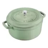 Staub Cocotte 24 Cm, Rund, Salbeigrün, Gusseisen