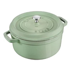 Staub Cocotte 18 Cm, Rund, Salbeigrün, Gusseisen