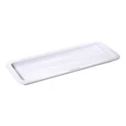 Staub Servierplatte Weiß 36 Cm X 14 Cm, Keramik, Reinweiß