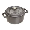 Staub Cocotte 22 Cm, Rund, Graphit-Grau, Gusseisen