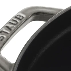 Staub Cocotte 18 Cm, Rund, Graphit-Grau, Gusseisen -Staub 40509 304 0 3