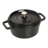 Staub Cocotte 22 Cm, Rund, Schwarz, Gusseisen