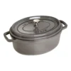 Staub Cocotte 29 Cm, Oval, Graphit-Grau, Gusseisen