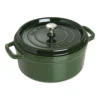 Staub Cocotte 26 Cm, Rund, Basilikum-Grün, Gusseisen