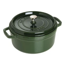 Staub Cocotte 26 Cm, Rund, Basilikum-Grün, Gusseisen