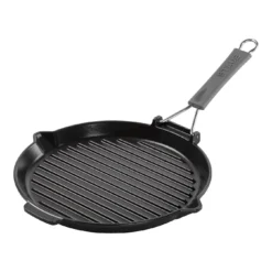Staub Grillpfanne Mit Ausgießnase 28 Cm, Gusseisen, Schwarz