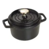 Staub Cocotte 14 Cm, Rund, Schwarz, Gusseisen