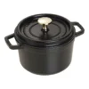 Staub Cocotte 16 Cm, Rund, Schwarz, Gusseisen