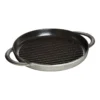 Staub Grillpfanne 26 Cm, Rund, Graphit-Grau, Gusseisen