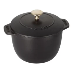 Staub Reis-Cocotte 16 Cm, Rund, Schwarz, Gusseisen