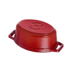 Staub Mini Cocotte 11 Cm, Oval, Kirsch-Rot, Gusseisen -Staub 40509 807 0 6