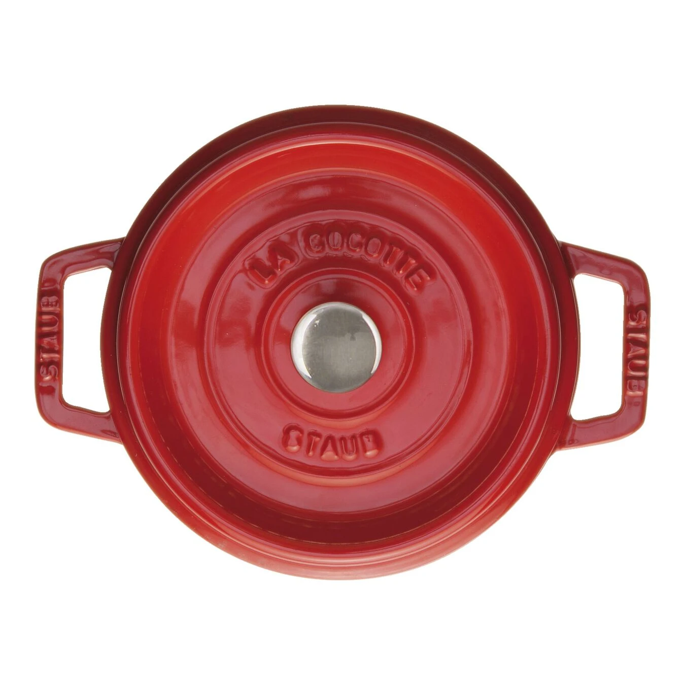 Staub Cocotte 18 Cm, Rund, Kirsch-Rot, Gusseisen 1 Staub Cocotte 18 Cm, Rund, Kirsch-Rot, Gusseisen