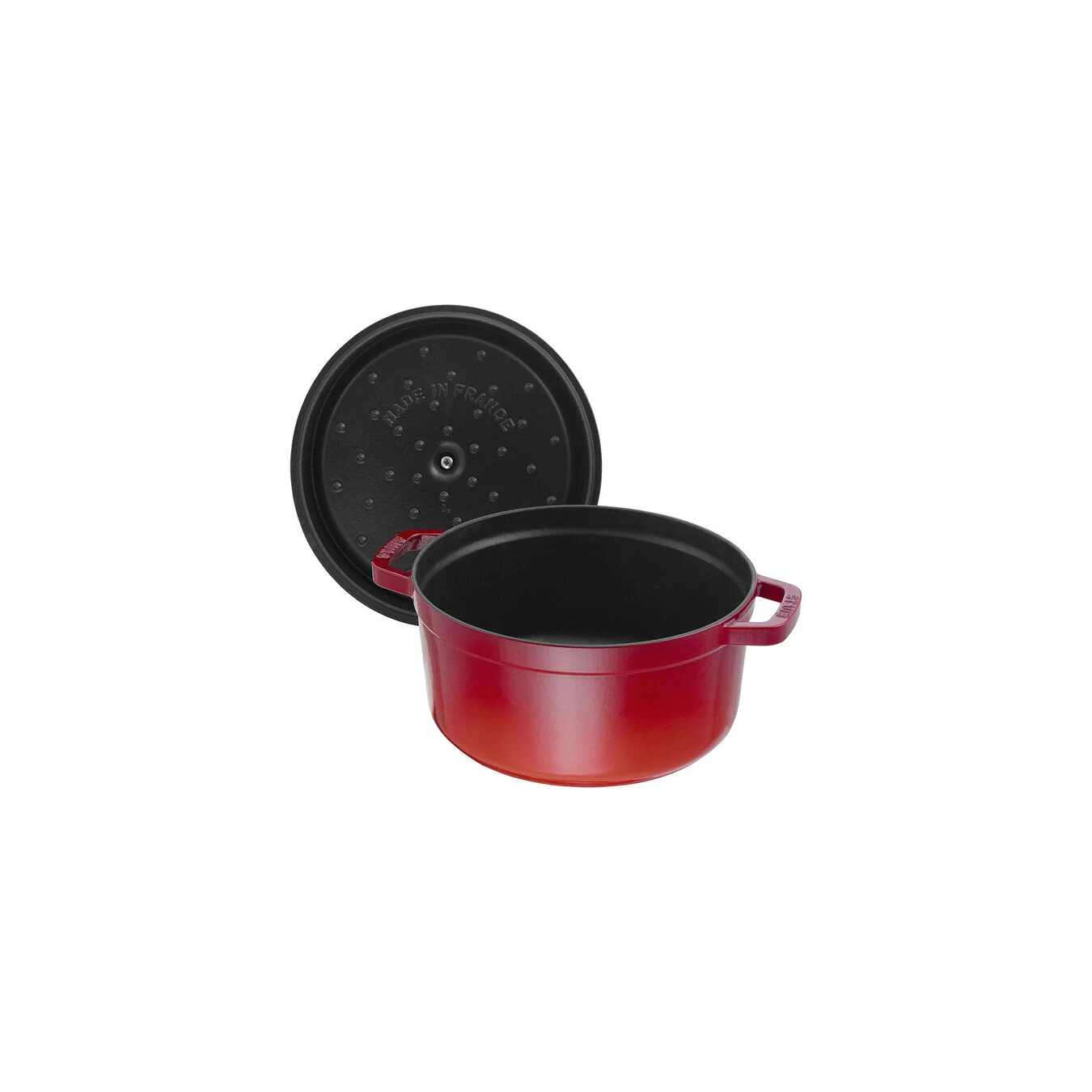 Staub Cocotte 22 Cm, Rund, Kirsch-Rot, Gusseisen 2 Staub Cocotte 22 Cm, Rund, Kirsch-Rot, Gusseisen – Bild 2