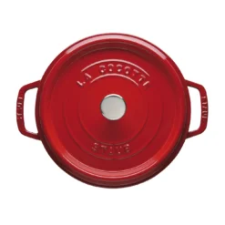 Staub Cocotte 28 Cm, Rund, Kirsch-Rot, Gusseisen -Staub 40509 835 0 3 1