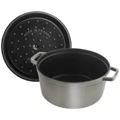 Staub Cocotte 30 Cm, Rund, Graphit-Grau, Gusseisen -Staub 40509 862 0 000000883