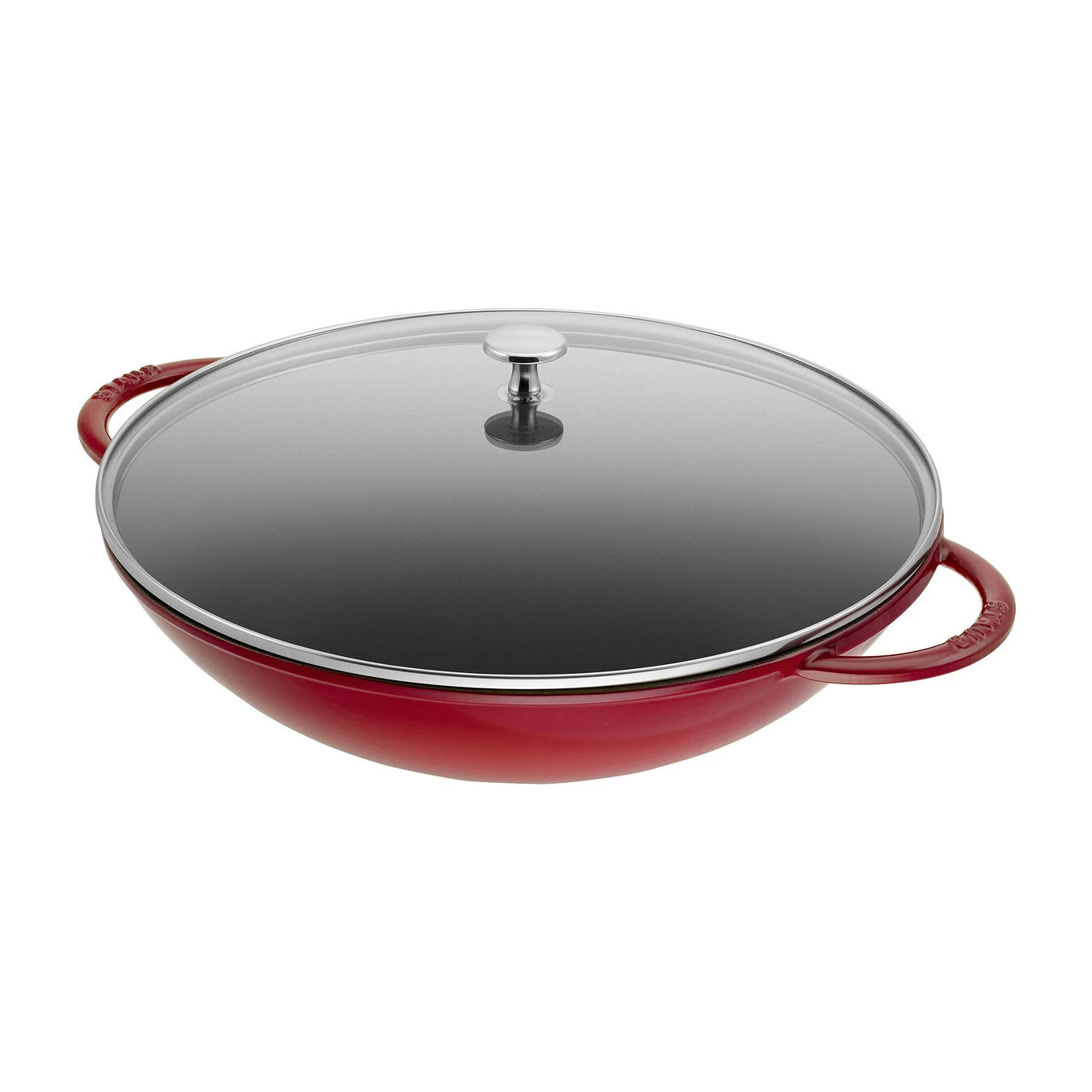 Staub Wok Mit Glasdeckel 37 Cm, Gusseisen 2 Staub Wok Mit Glasdeckel 37 Cm, Gusseisen - Image 2