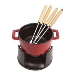 Staub Mini Fondue Set 10 Cm, Kirsch-Rot -Staub 40509 900 0 2