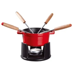 Staub Mini Fondue Set 10 Cm, Kirsch-Rot -Staub 40509 900 0 3