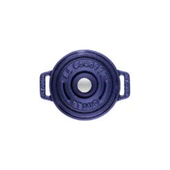 Staub Mini Cocotte 10 Cm, Rund, Dunkelblau, Gusseisen