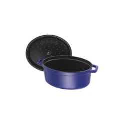Staub Cocotte 33 Cm, Oval, Dunkelblau, Gusseisen -Staub 40510 288 0 5 1
