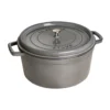Staub Cocotte 34 Cm, Rund, Graphit-Grau, Gusseisen
