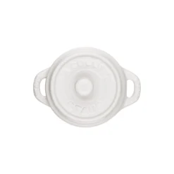 Staub Mini Cocotte 10 Cm, Rund, Reinweiß, Keramik -Staub 40511 083 0 3