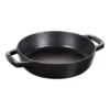 Staub Bratpfanne Mit 2 Griffen 20 Cm, Gusseisen, Schwarz