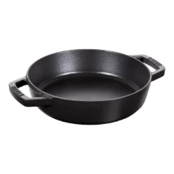 Staub Bratpfanne Mit 2 Griffen 20 Cm, Gusseisen, Schwarz